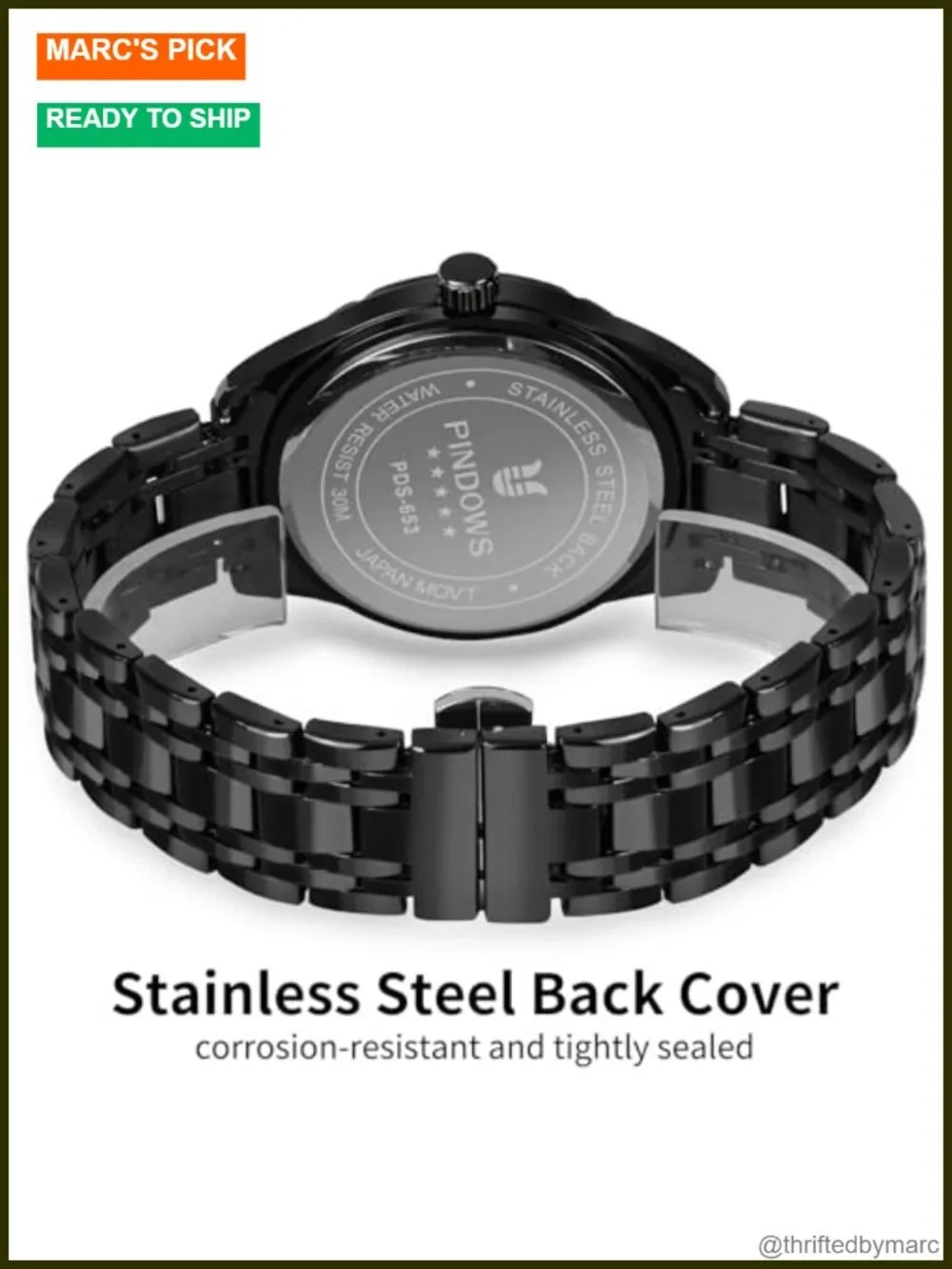 Men's Classic Quartz Watch 42mm Stainless Steel Diamond Dial Day-Date Luminous